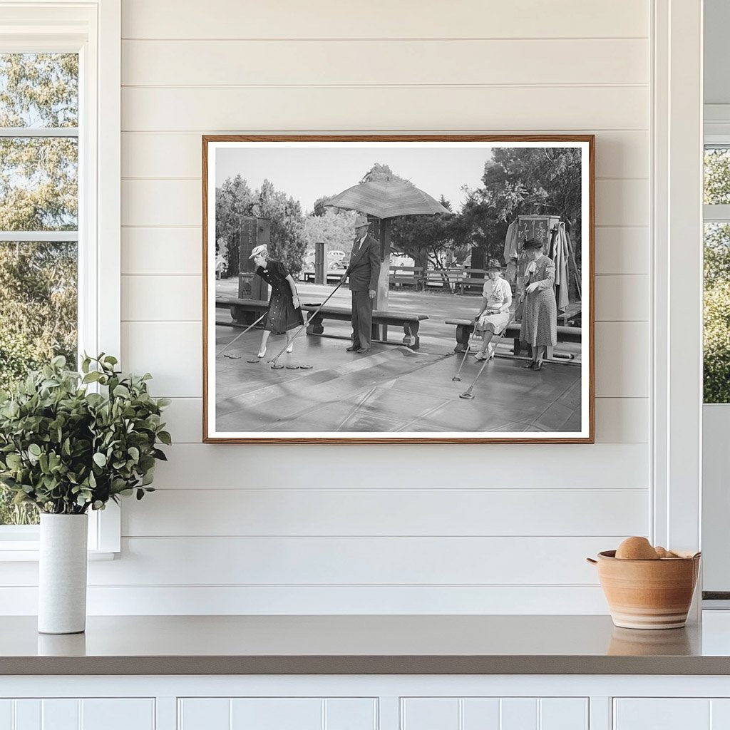 Elderly Shuffleboard Players at Balboa Park May 1941