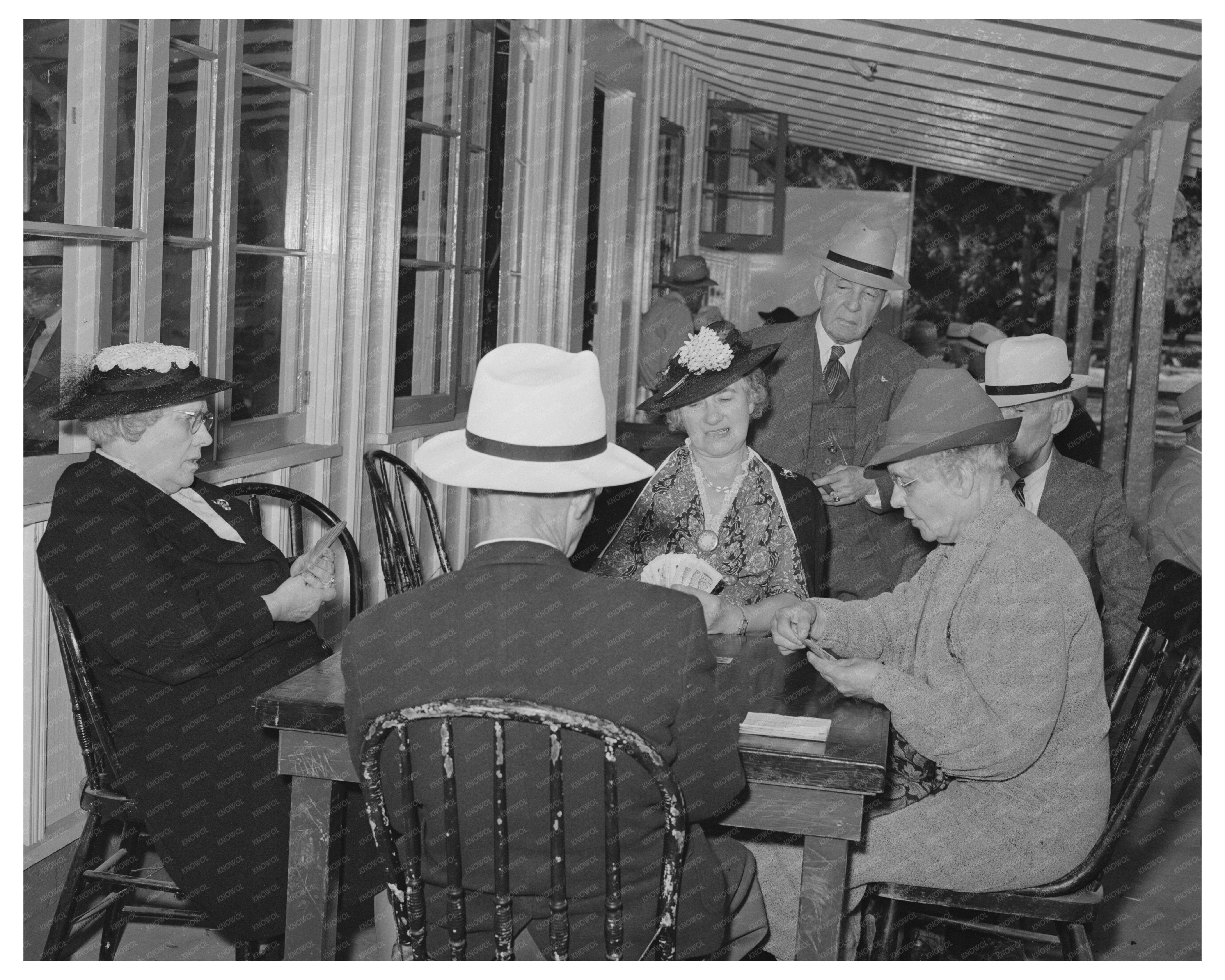Bridge Game at Balboa Park San Diego May 1941