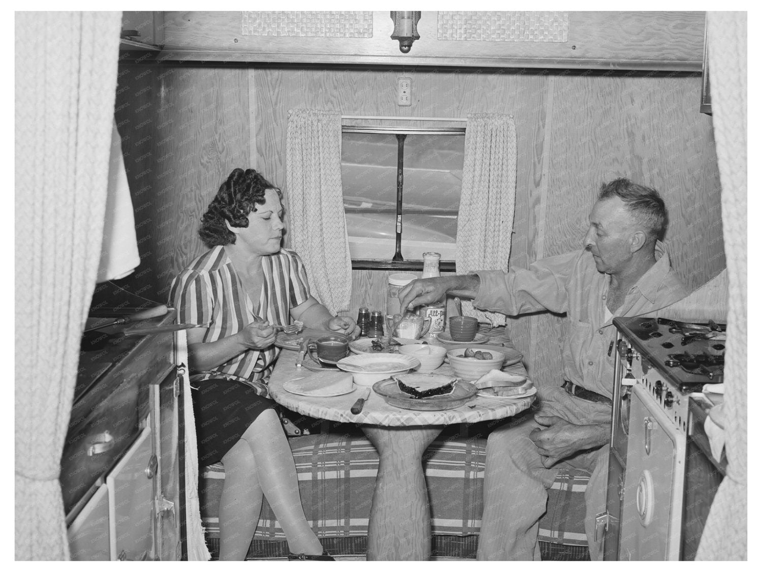 Lunch in Trailer Home San Diego May 1941