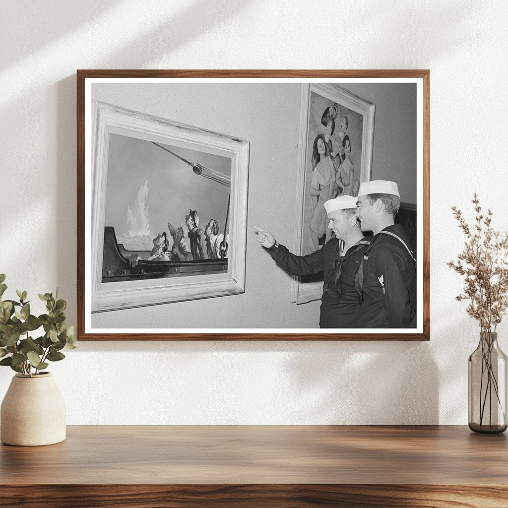 Sailors at Long Voyage Home Exhibit San Diego 1941