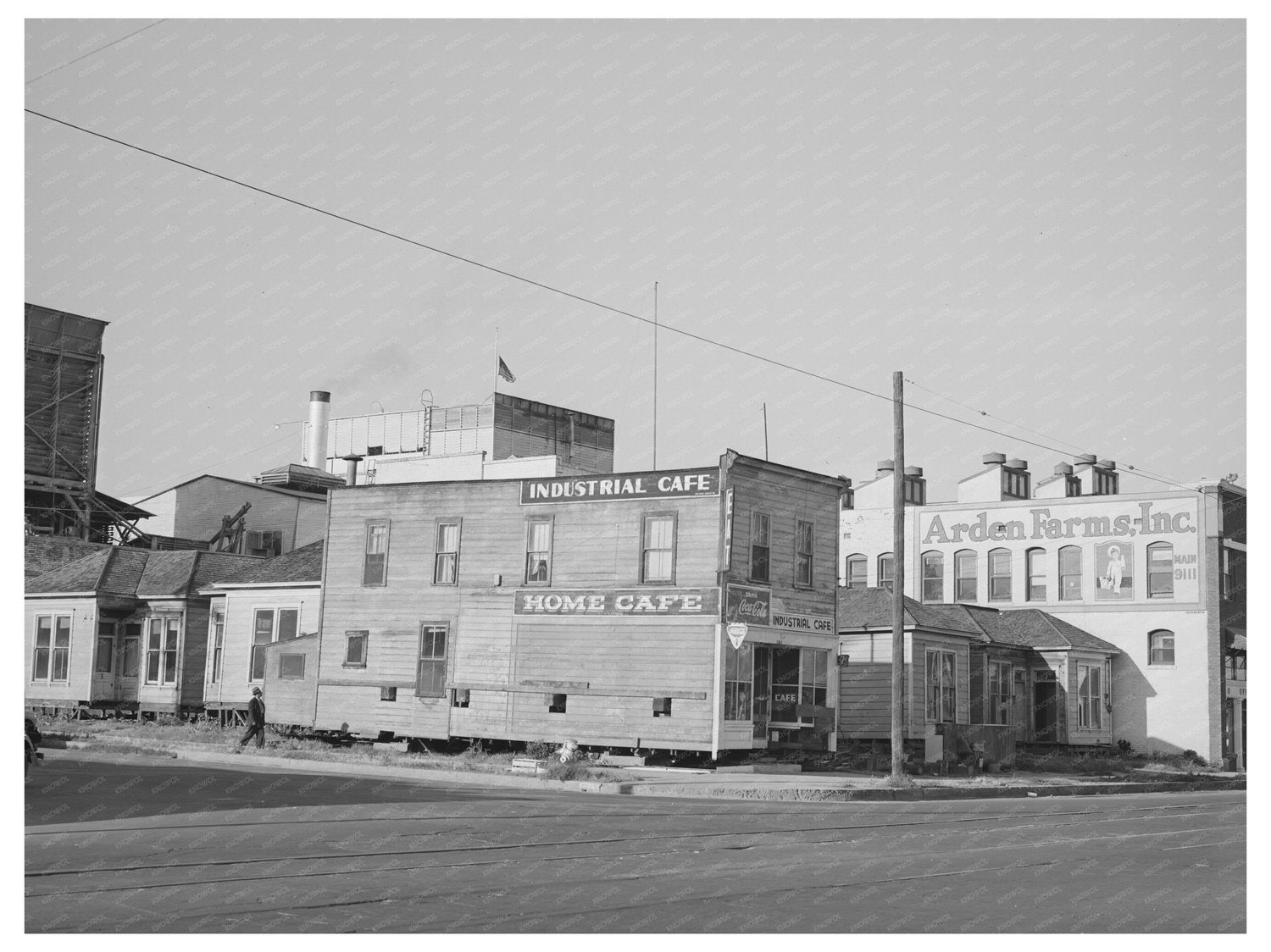 Relocating Historic Homes for Arden Farms Creamery Expansion 1941