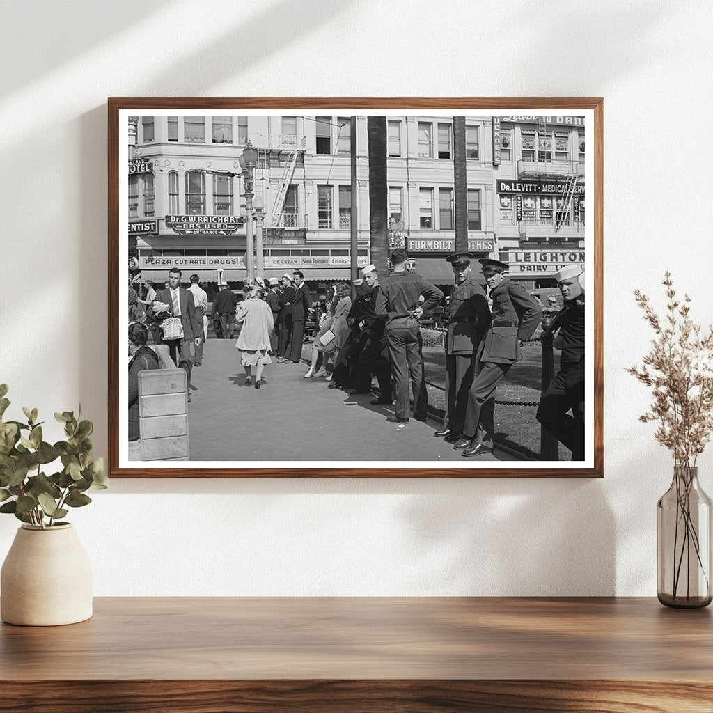 Sailors in Midtown San Diego May 1941