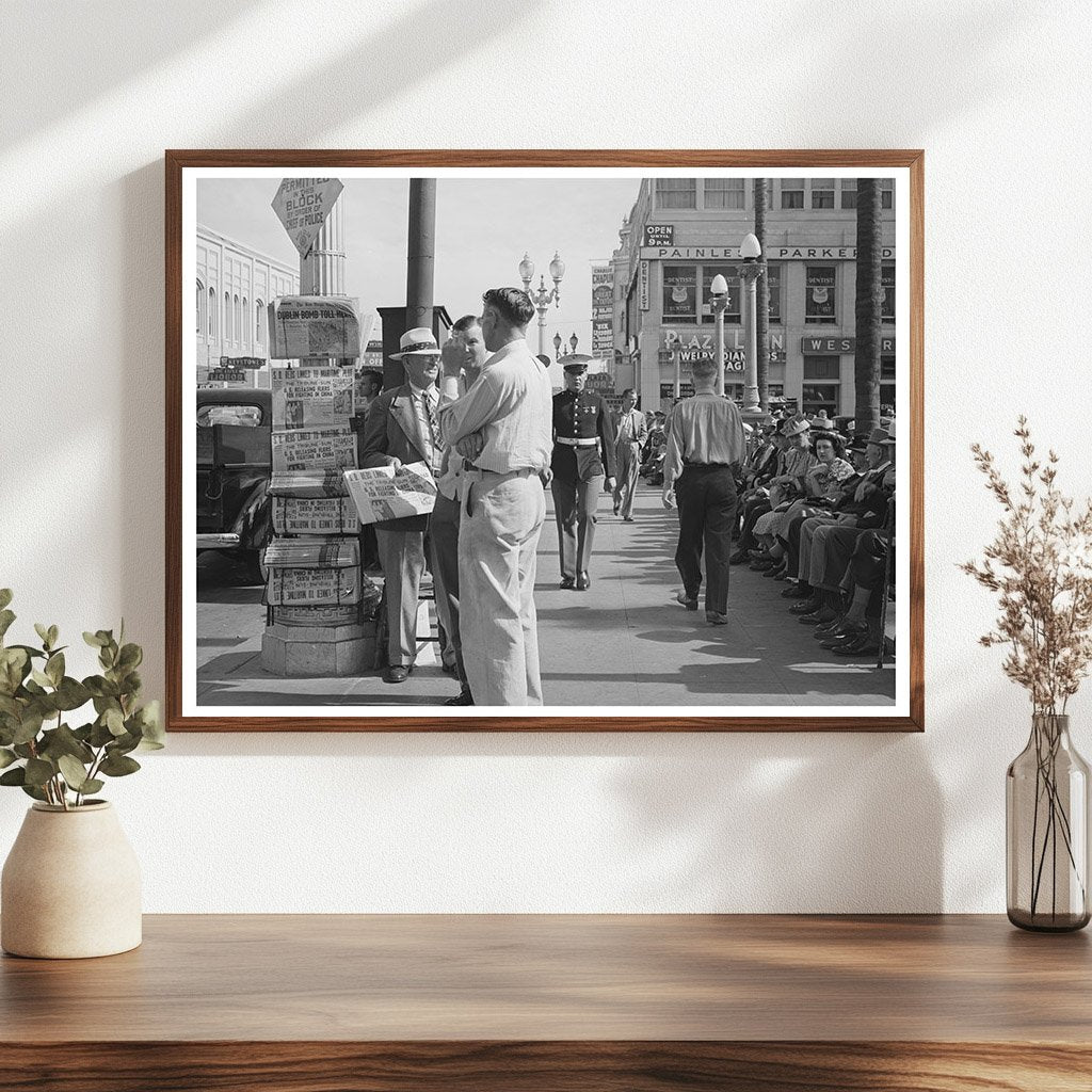 Midtown San Diego Street Scene May 1941