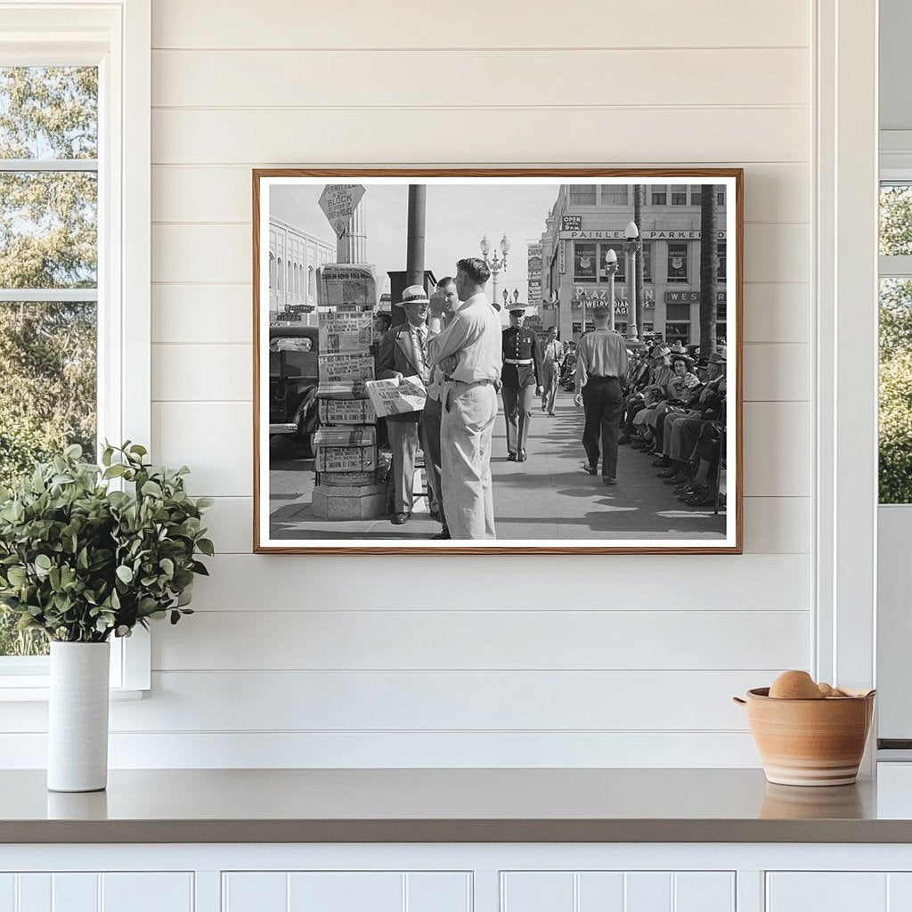 Midtown San Diego Street Scene May 1941