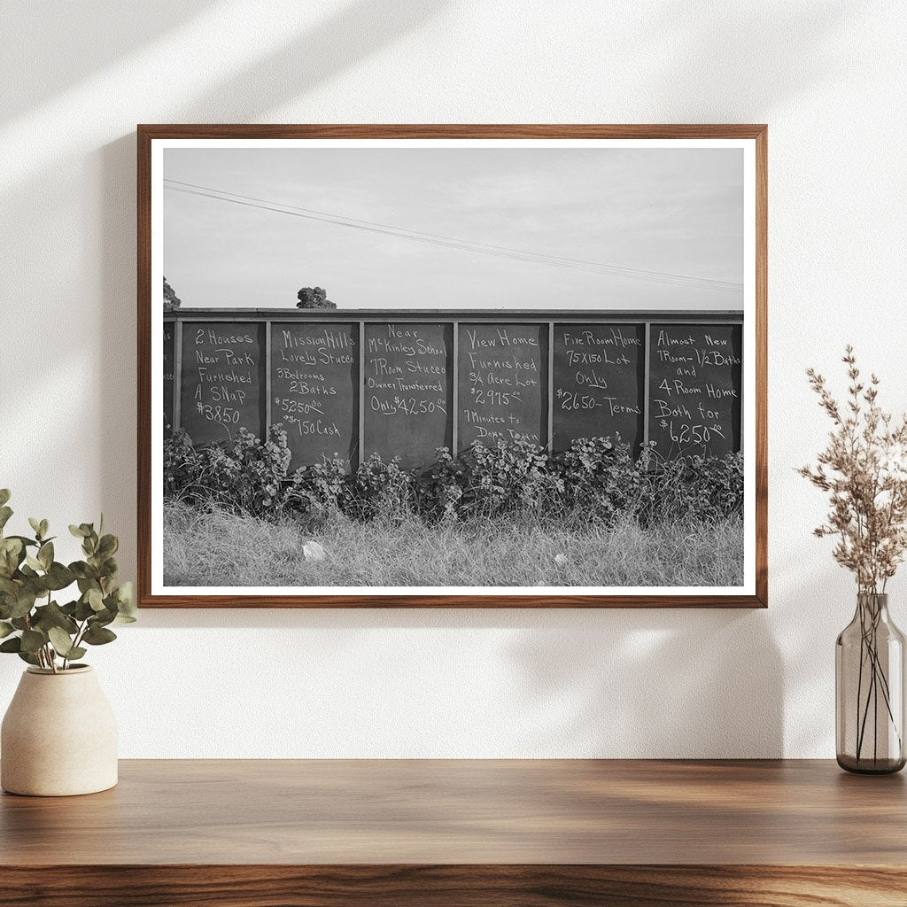 San Diego Real Estate Office Sign May 1941