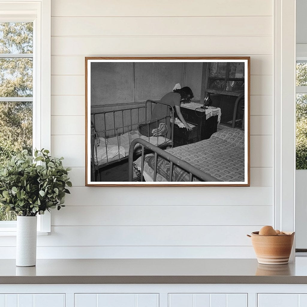 Mexican Girl in San Diego Bedroom May 1941