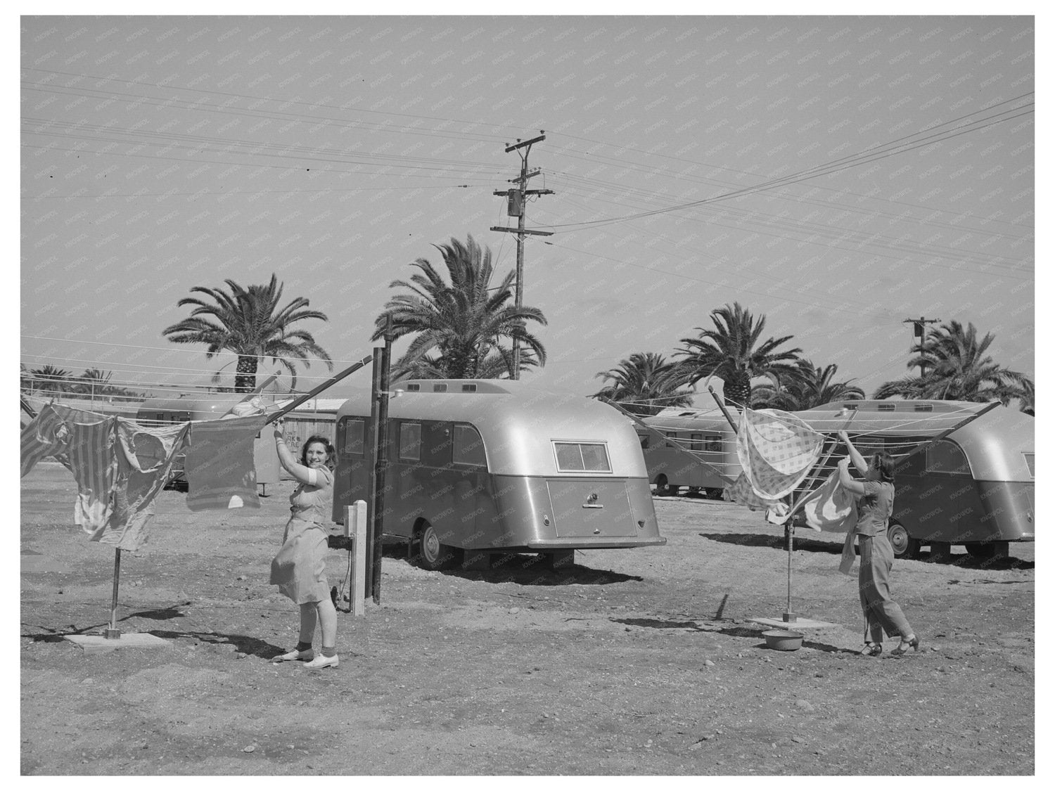 1941 San Diego Farm Security Administration Trailer Camp生活
