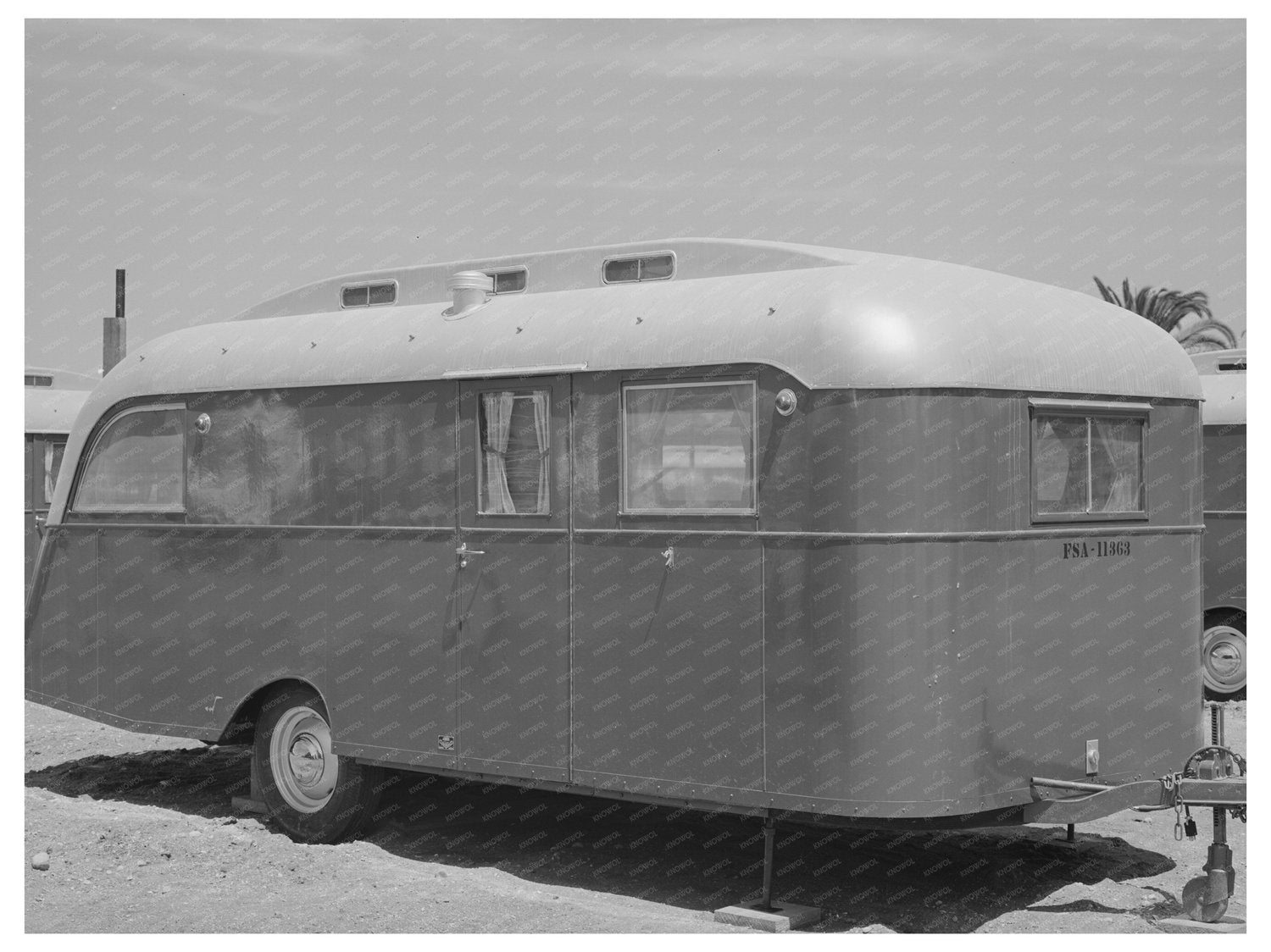 1941 Vintage Trailer at Farm Security Camp San Diego