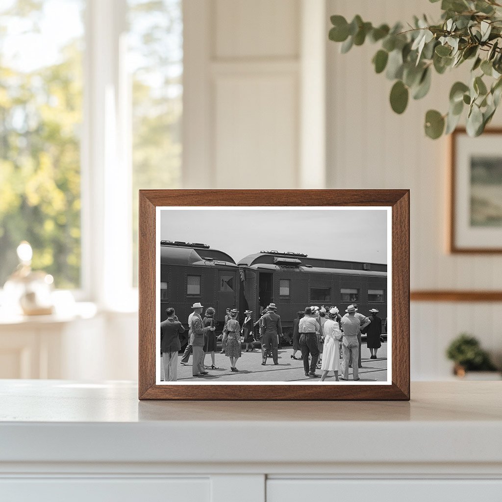 San Diego Railroad Station June 1941 Vintage Photograph