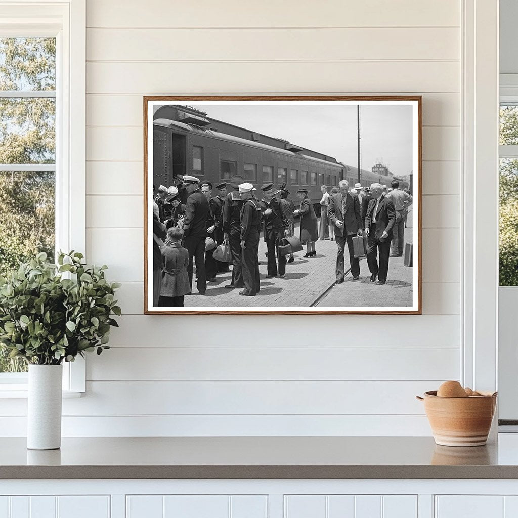 San Diego Railroad Station Scene June 1941