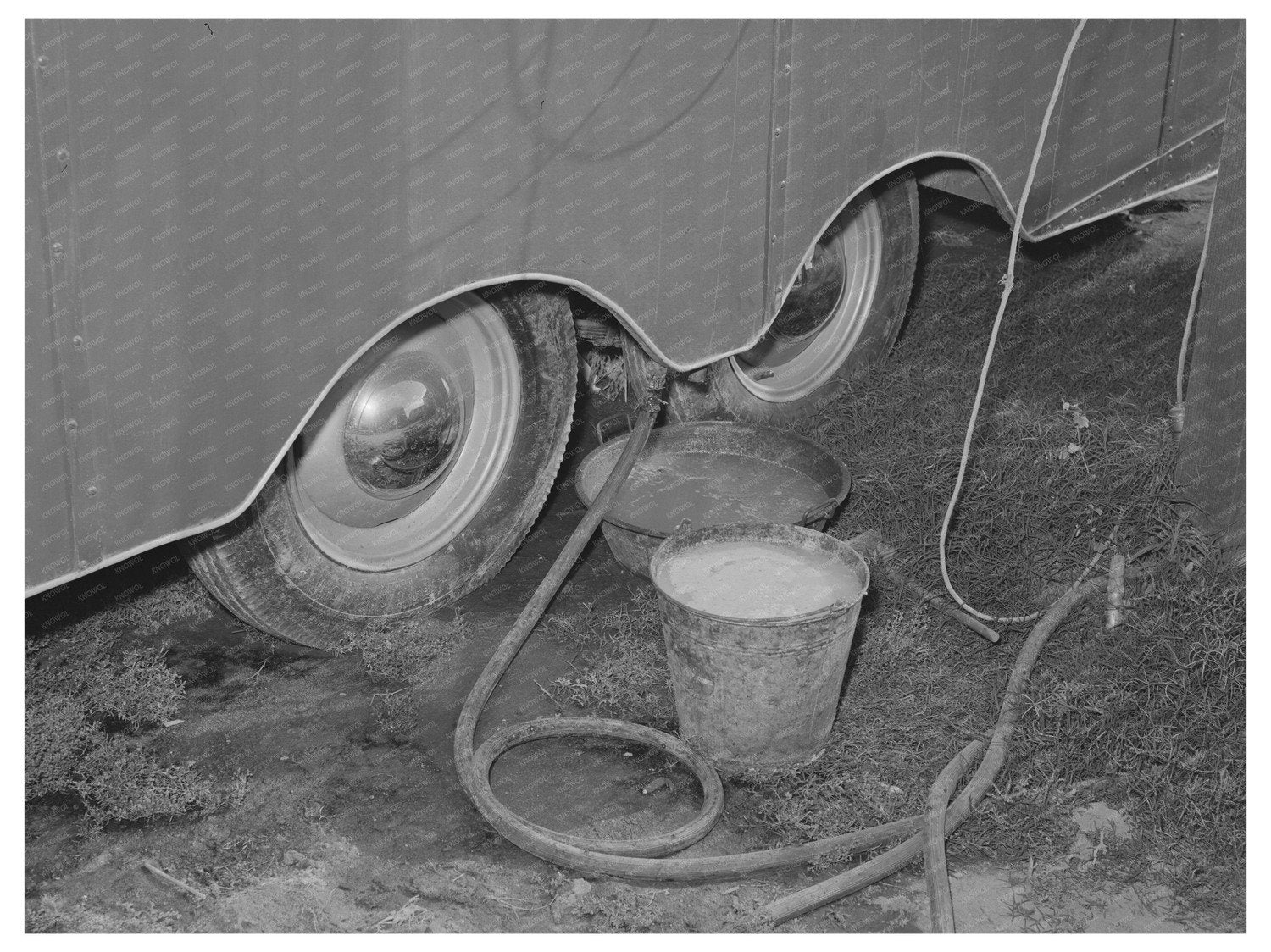 San Diego Trailer Court Scene June 1941 Health Violation