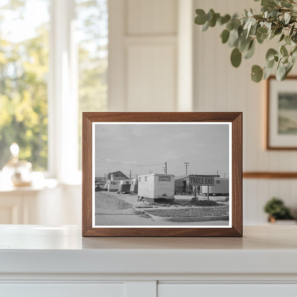 Trails End Trailer Court San Diego June 1941 Vintage Image