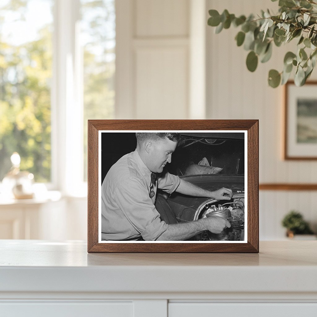 Workman Assembles Diesel-Powered Car June 1941
