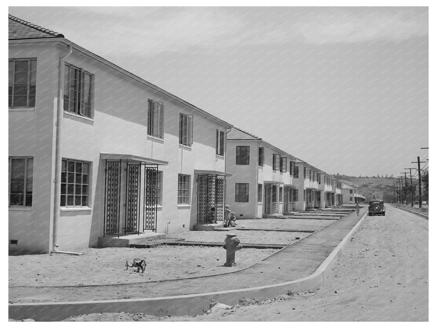 Navy Housing Project for Military Families San Diego 1941