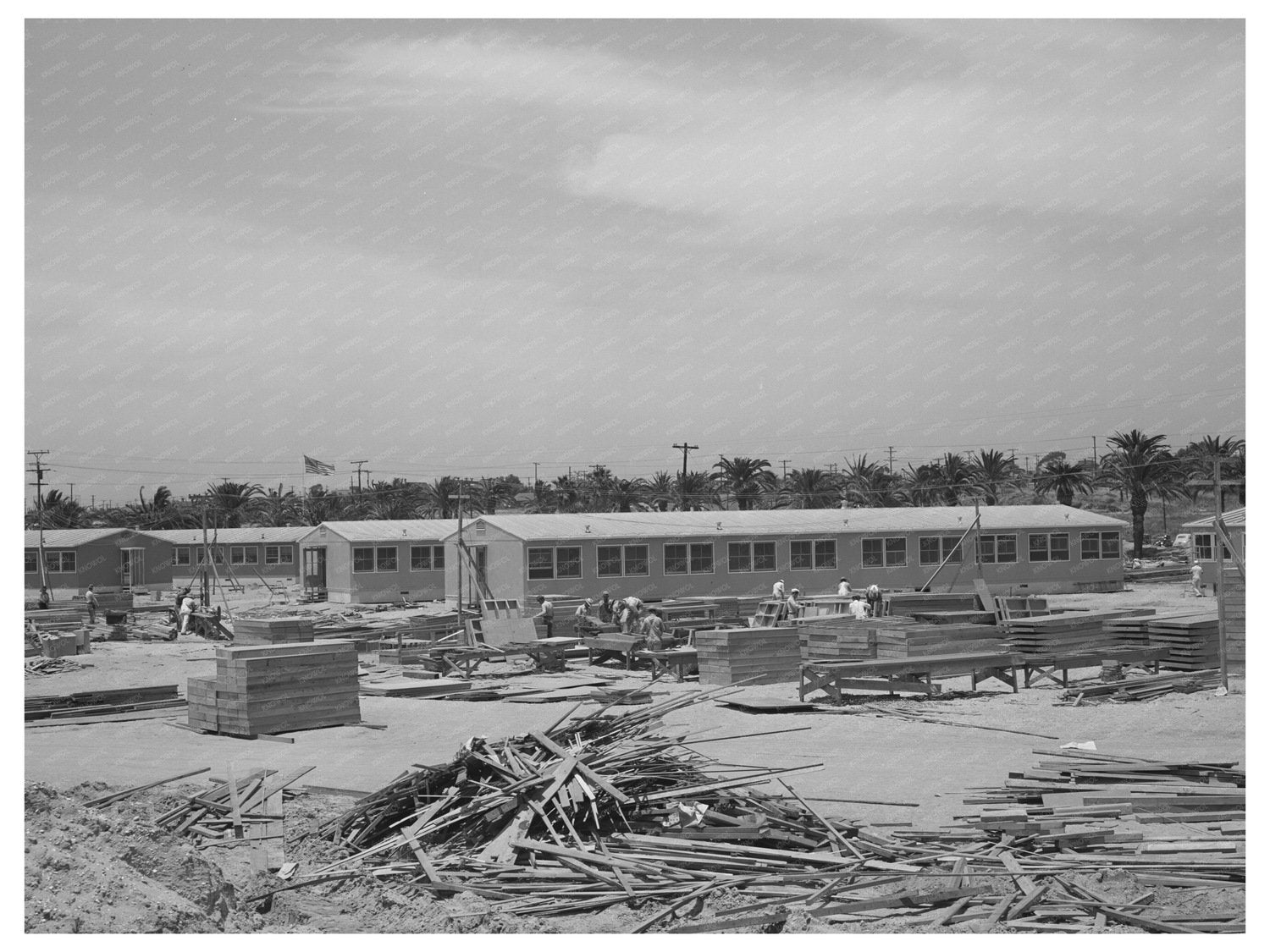 1941 Jig Assembly at San Diego Defense Workers Camp