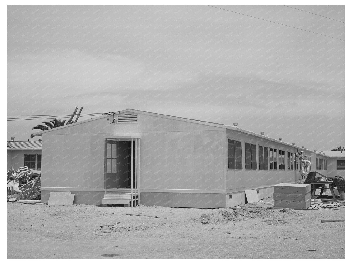 Painters at Farm Security Administration Camp San Diego 1941