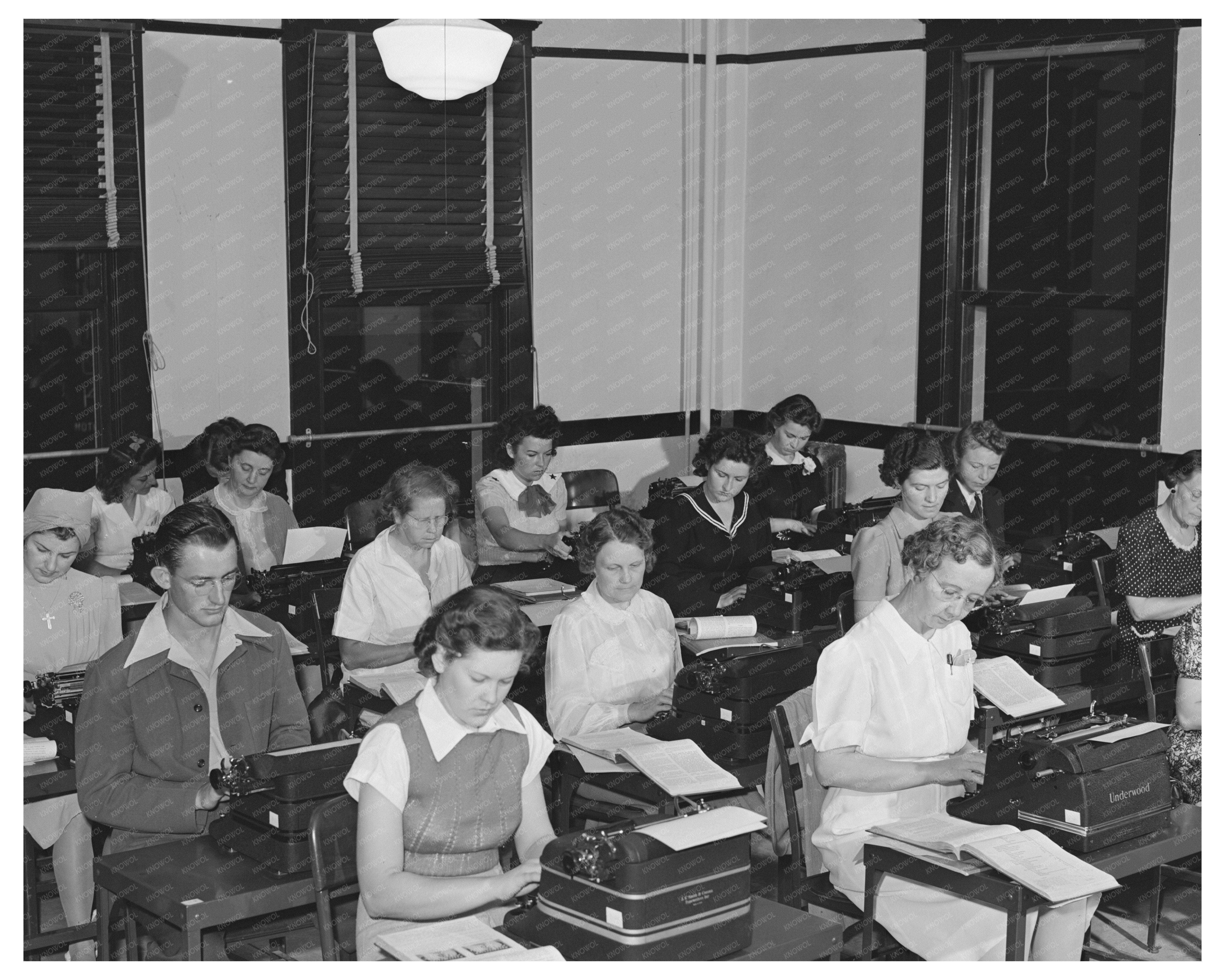 Typing Class at San Diego Vocational School June 1941