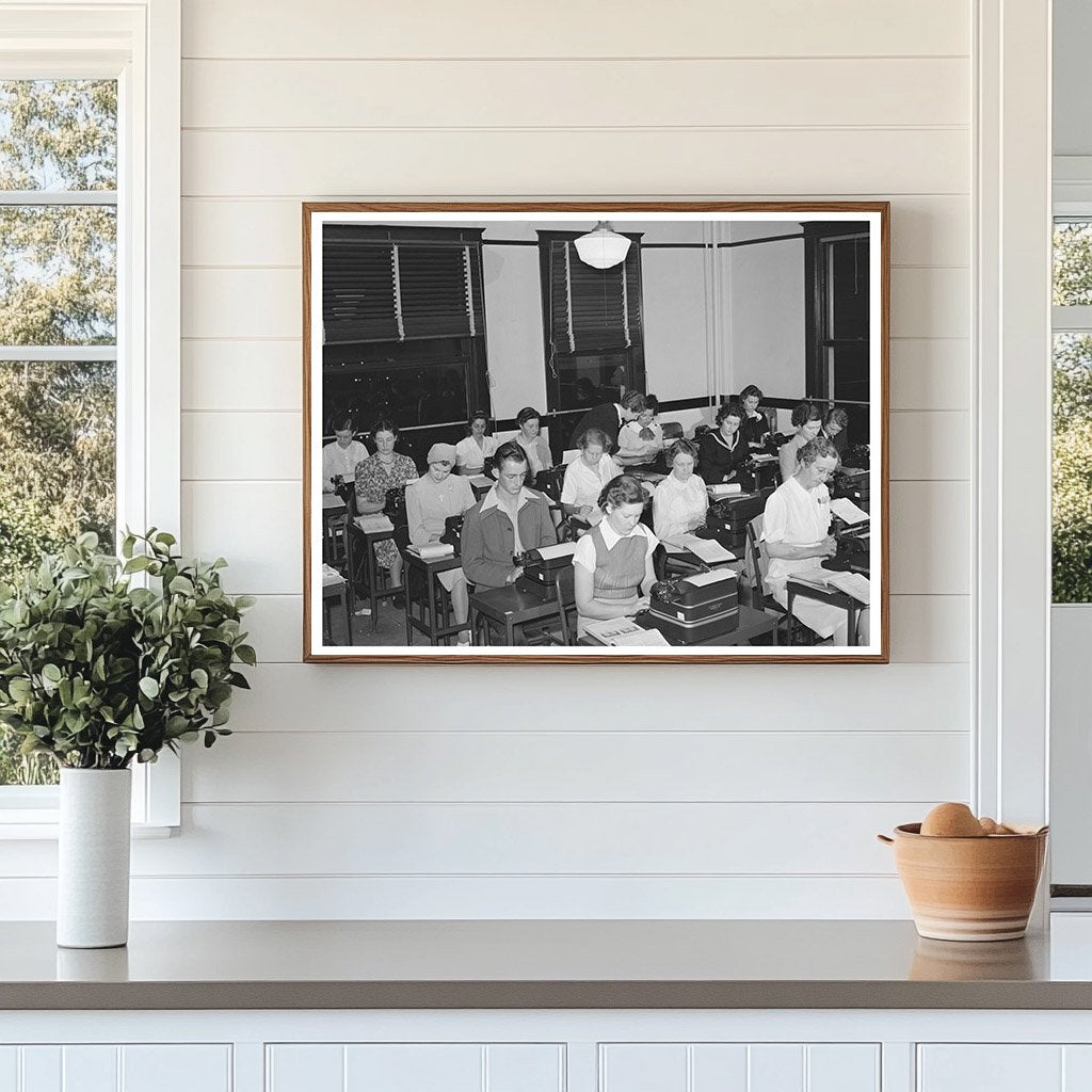 1941 Vintage Typing Class at San Diego Vocational School