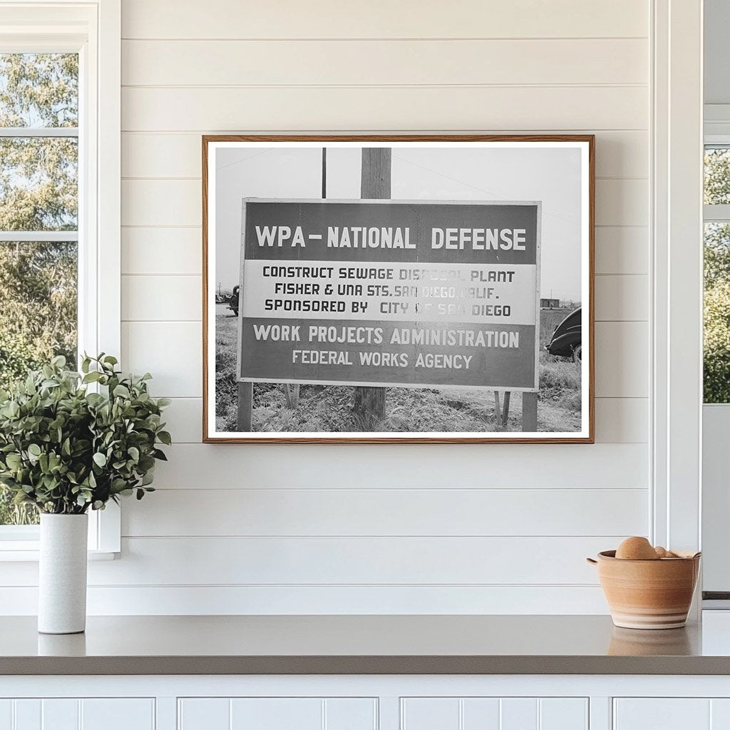 San Diego Sewage Disposal Plant May 1941 Vintage Photo