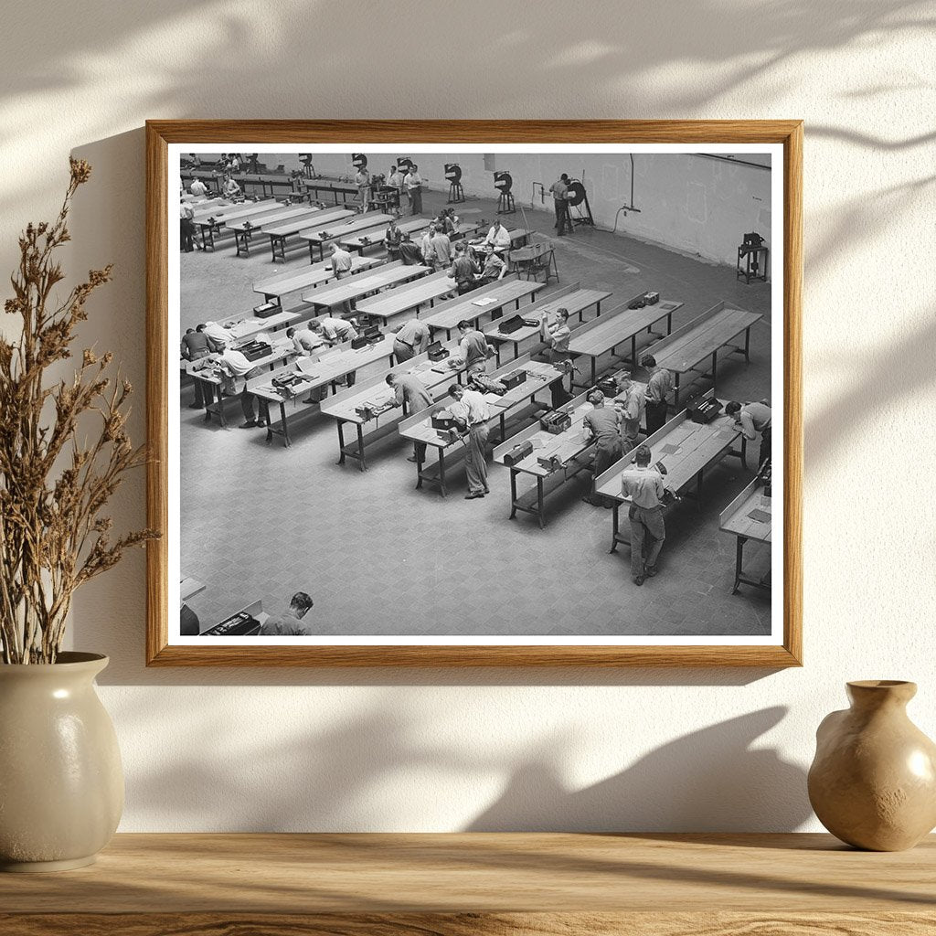 1941 Vocational School Workshop for Aircraft Workers in San Diego