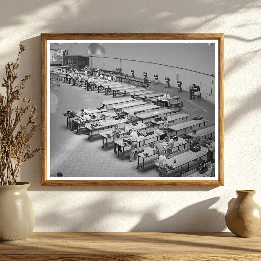 1941 Vocational School Workshop for Aircraft Workers San Diego