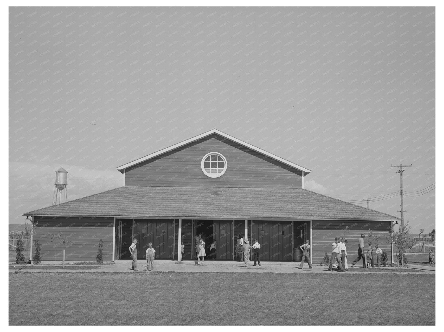 Community Hall at Farm Security Camp Caldwell Idaho 1941