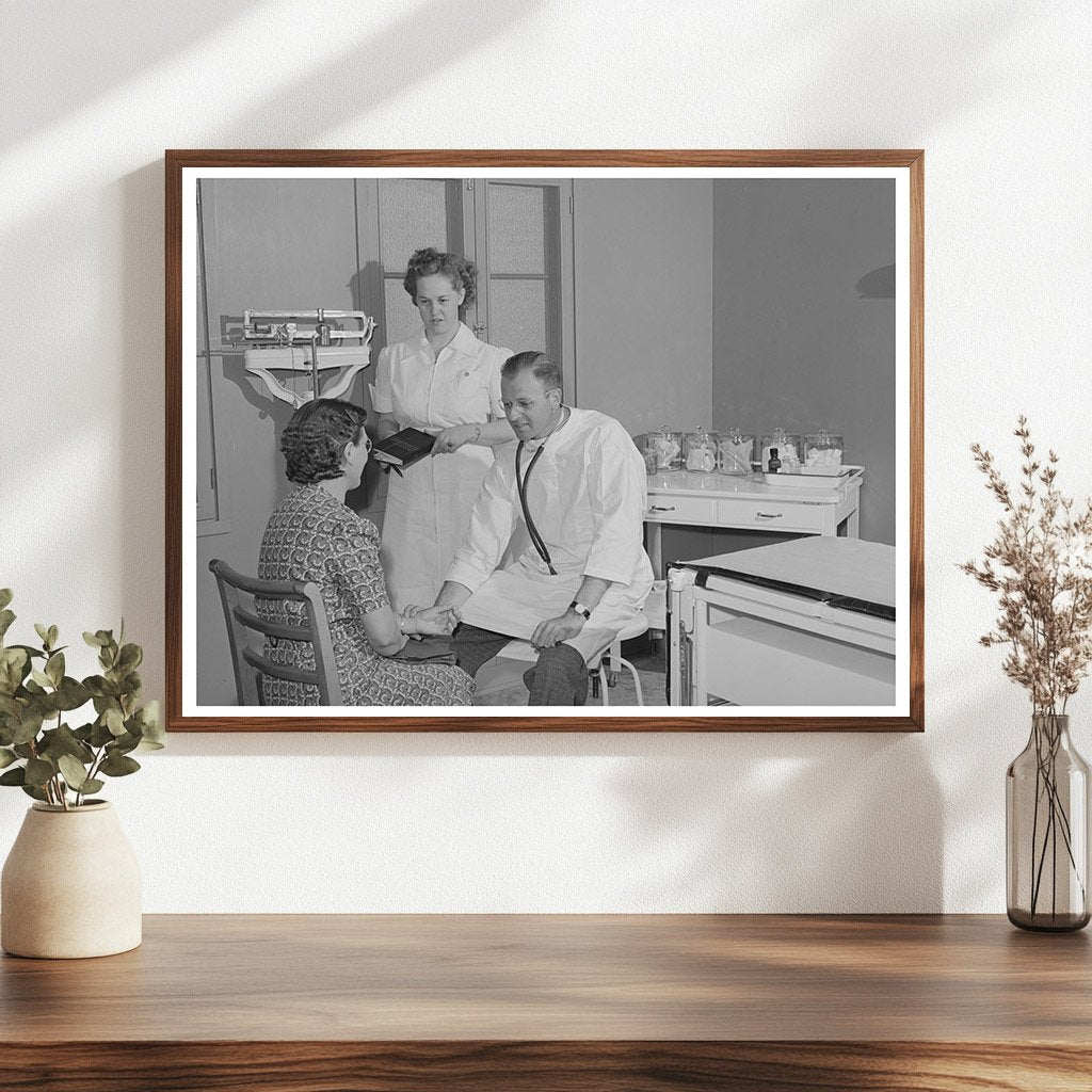 Doctor and Nurse Aid Patient in Caldwell Idaho 1941