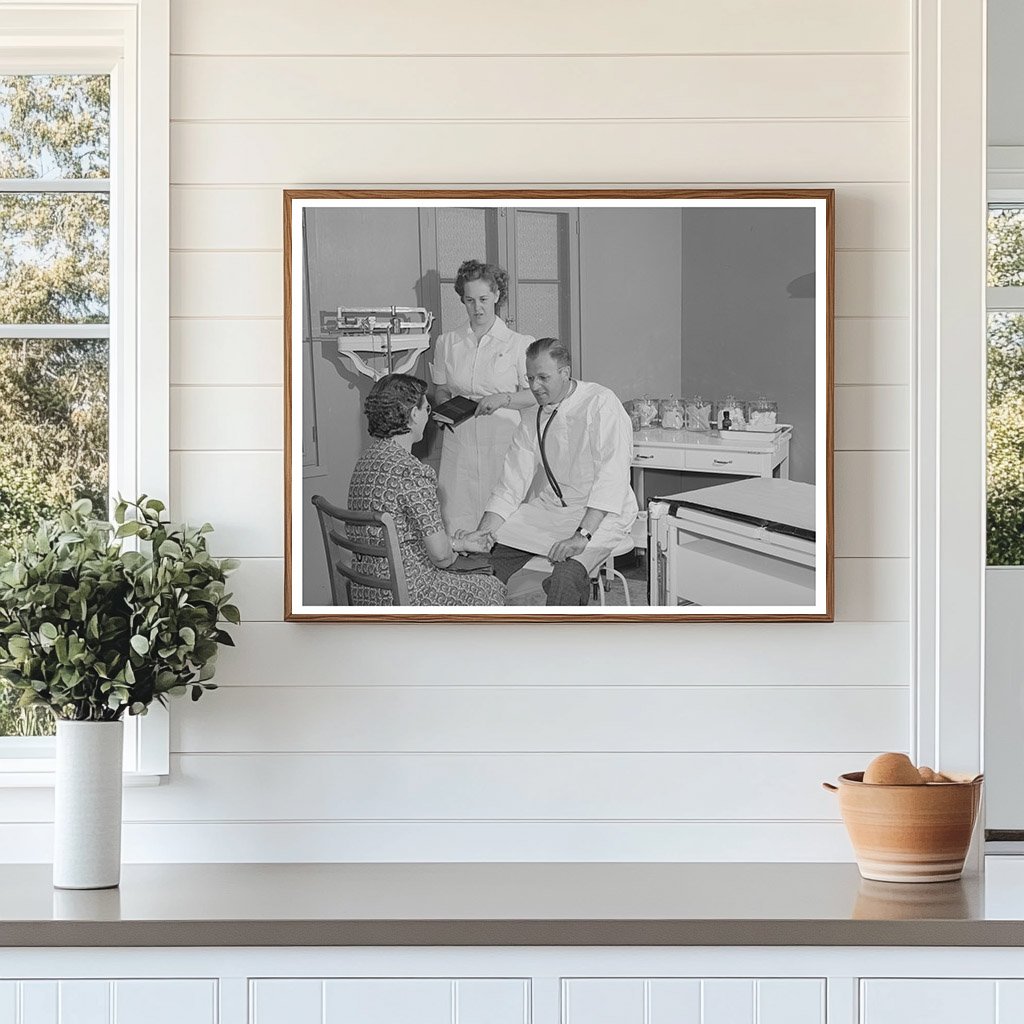 Doctor and Nurse Aid Patient in Caldwell Idaho 1941