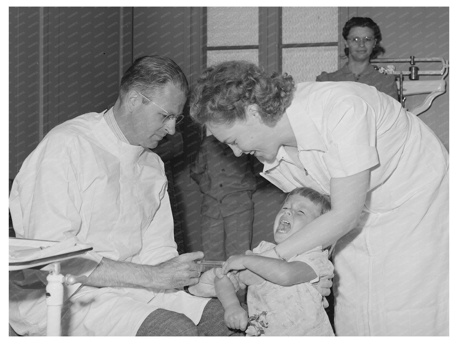 Doctors Administer Tick Fever Serum in Caldwell Idaho 1941