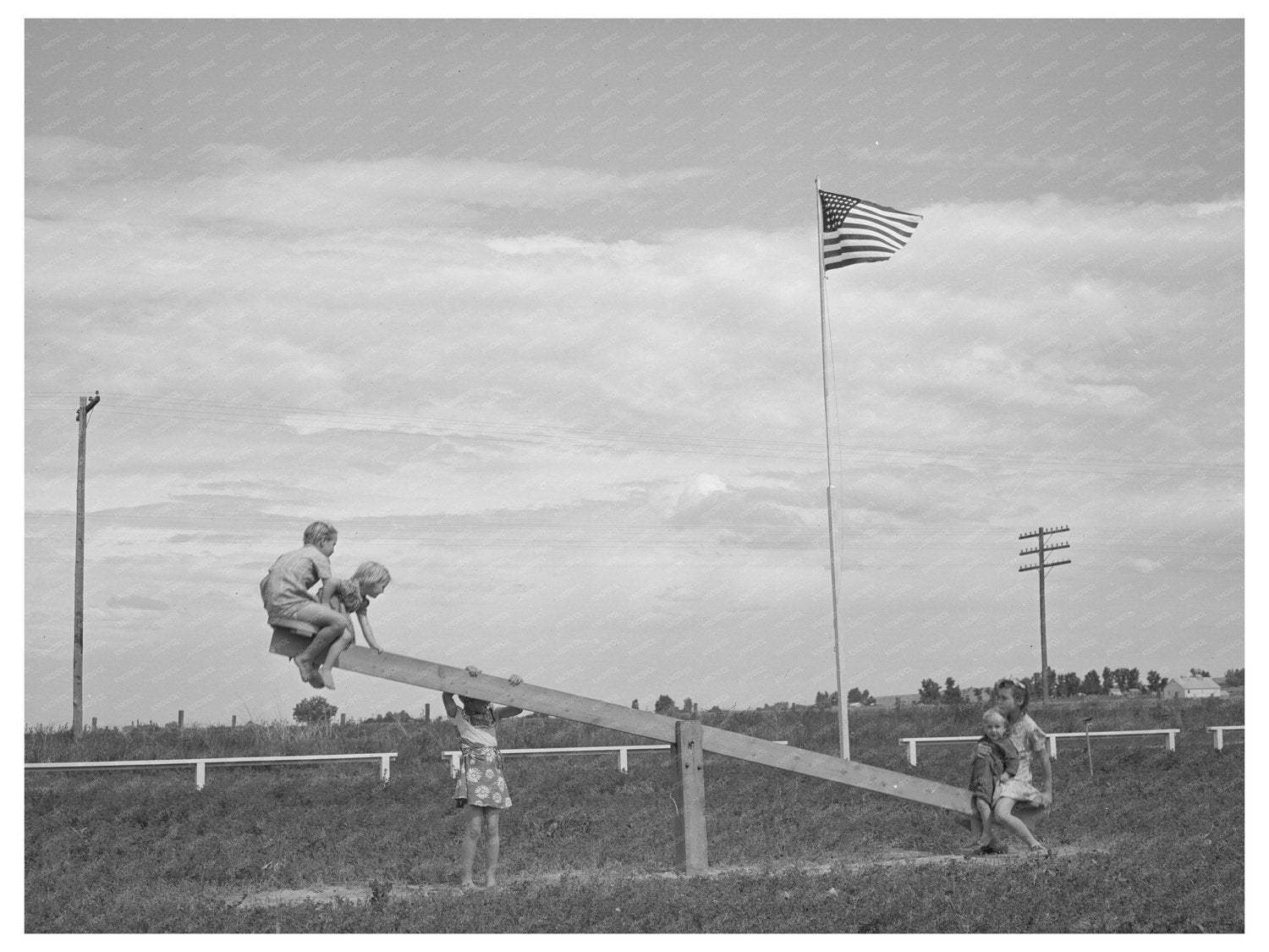 Children at Farm Labor Camp Caldwell Idaho June 1941