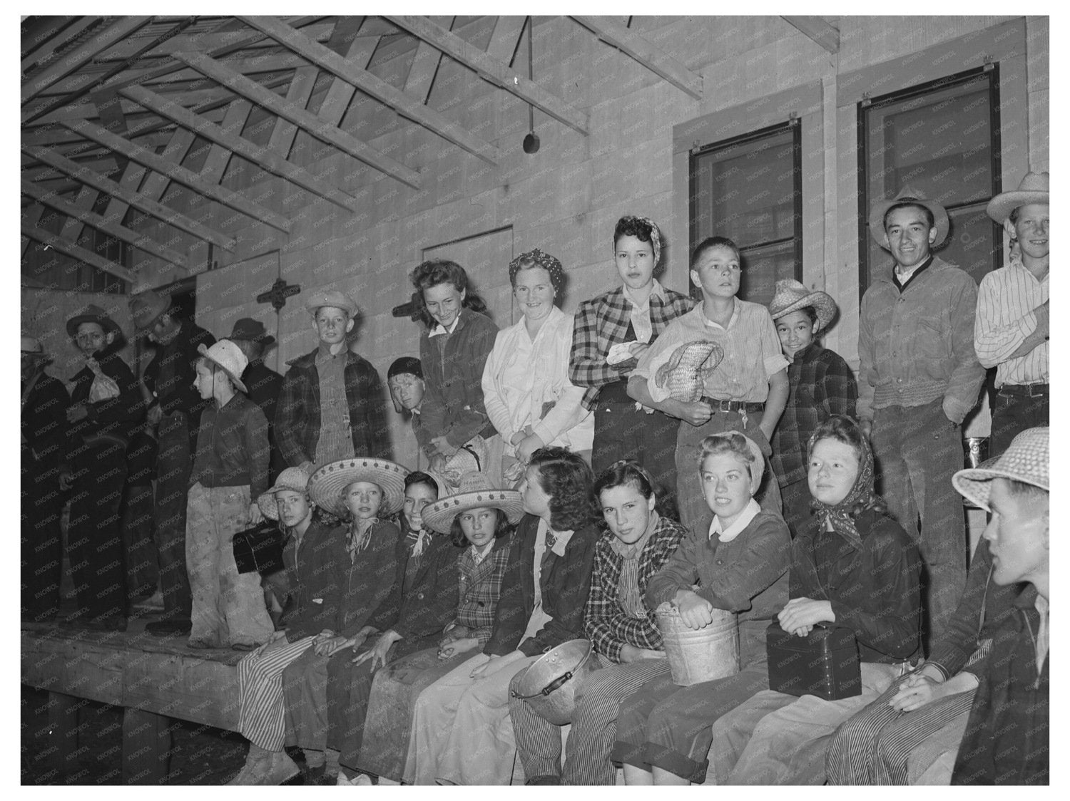 High School Students Picking Peas in Idaho June 1941