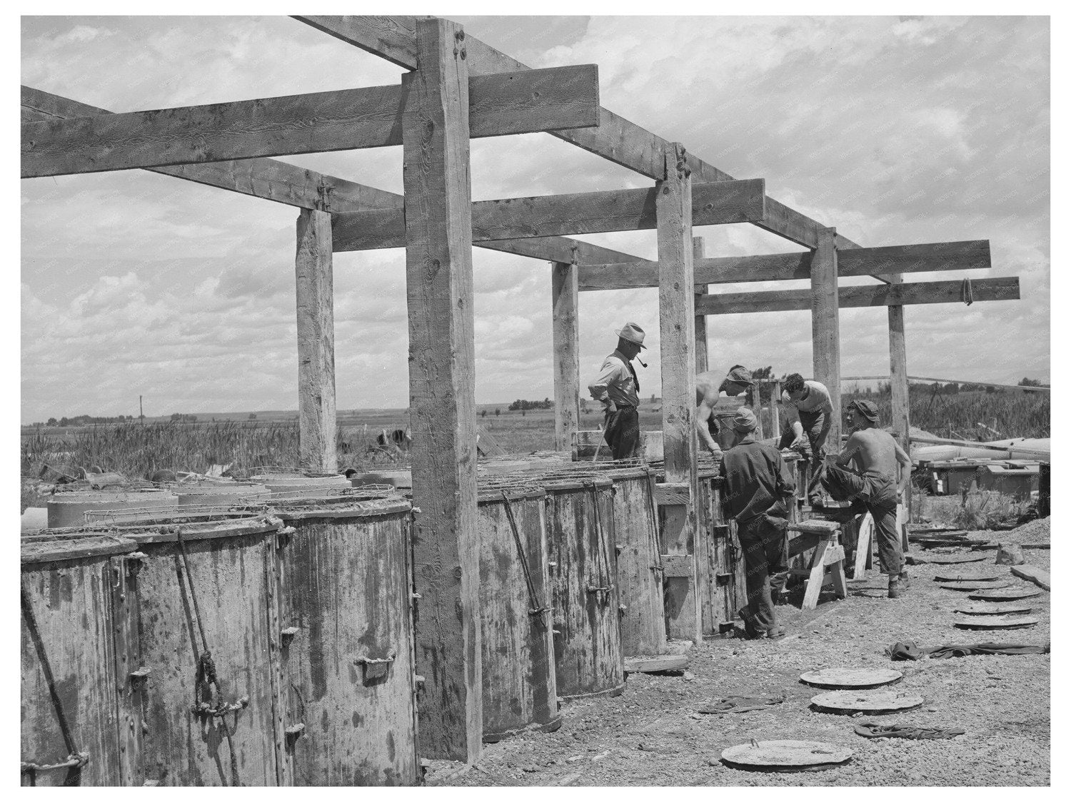 Irrigation Tiles in Canyon County Idaho June 1941
