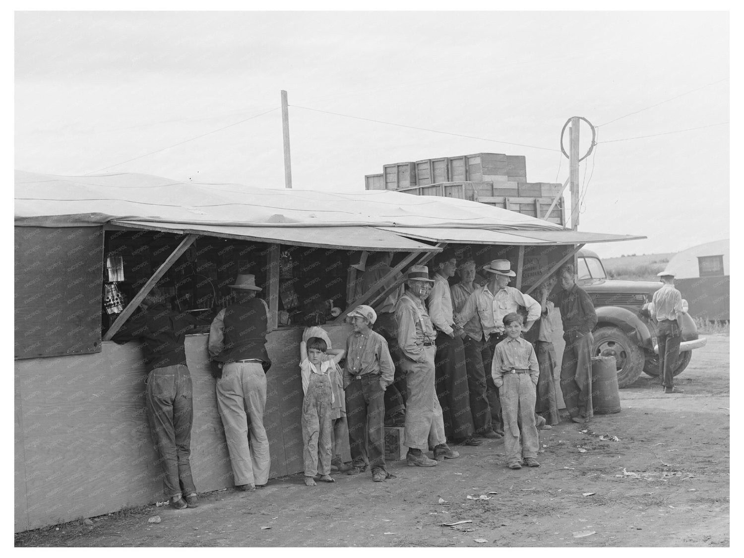 Commissary at Pea Pickers Camp Canyon County Idaho 1941