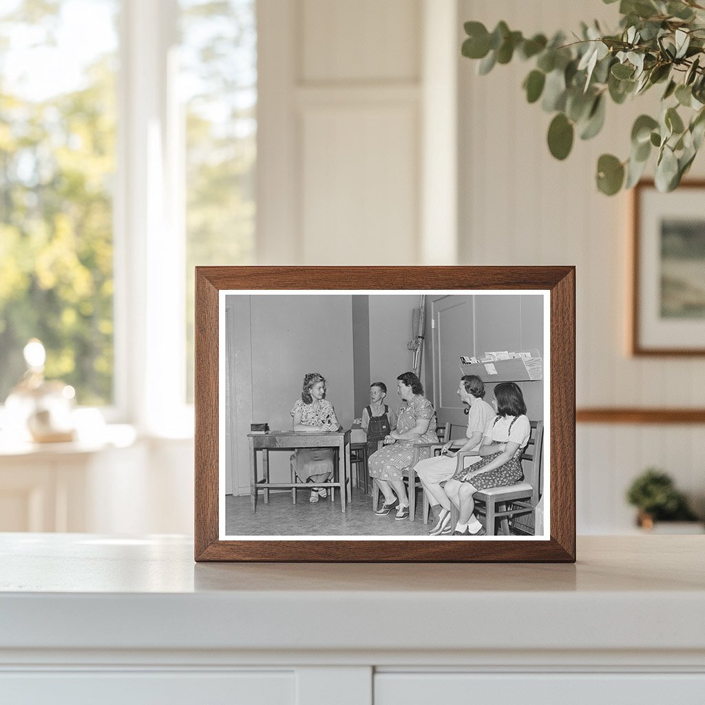 Vintage 1941 Clinic Patients at Idaho Labor Camp