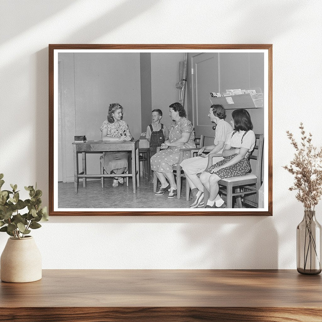 Vintage 1941 Clinic Patients at Idaho Labor Camp