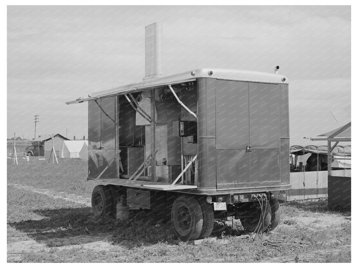 Diesel Power Unit at Farm Security Administration Camp 1941