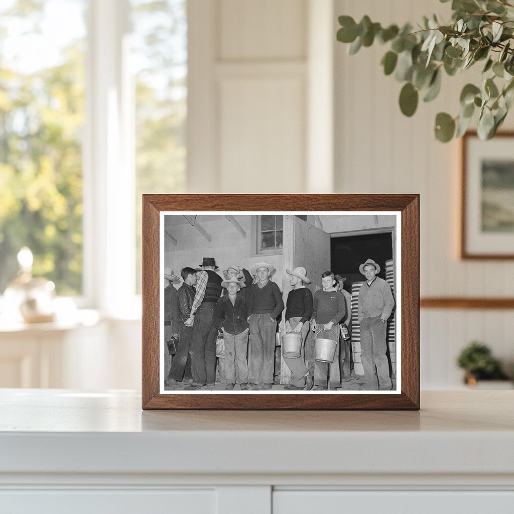 High School Boys Picking Peas Canyon County Idaho 1941