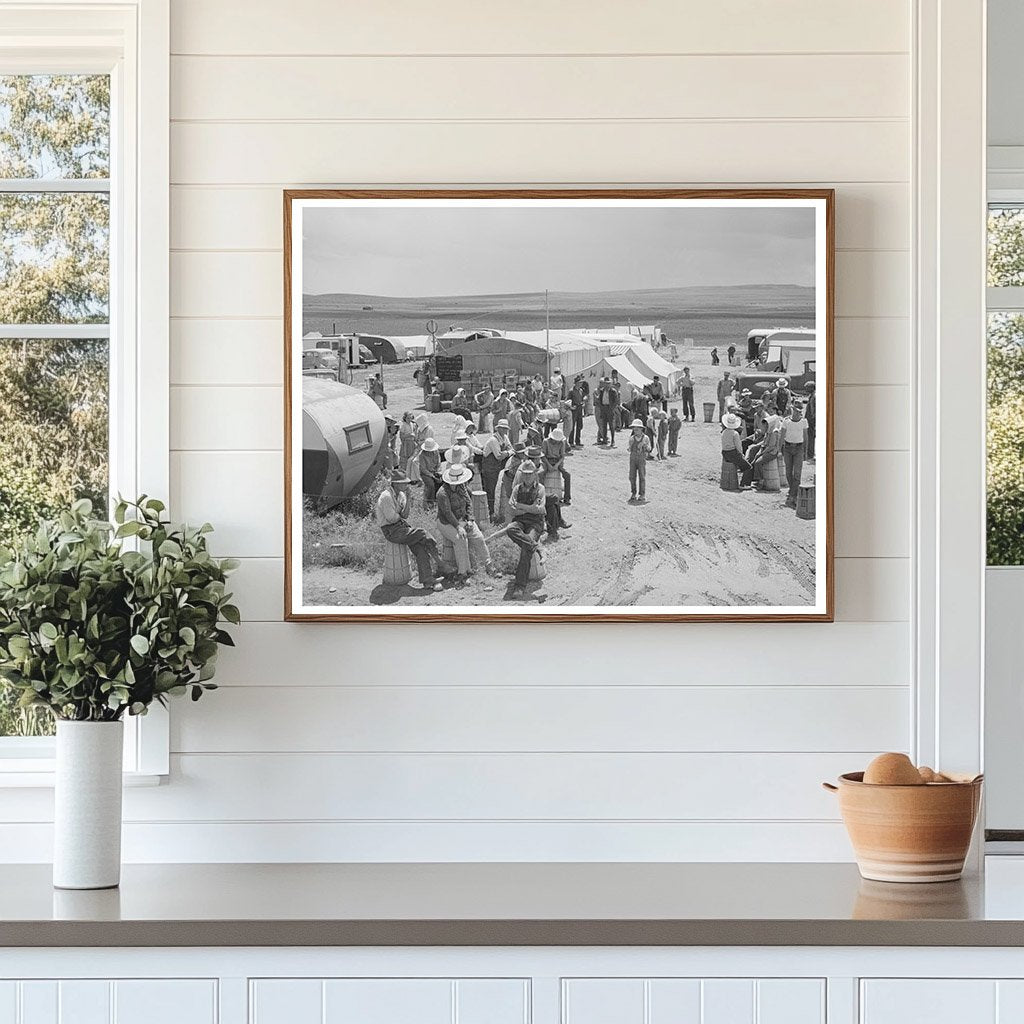 Pea Pickers at Labor Camp Canyon County Idaho June 1941