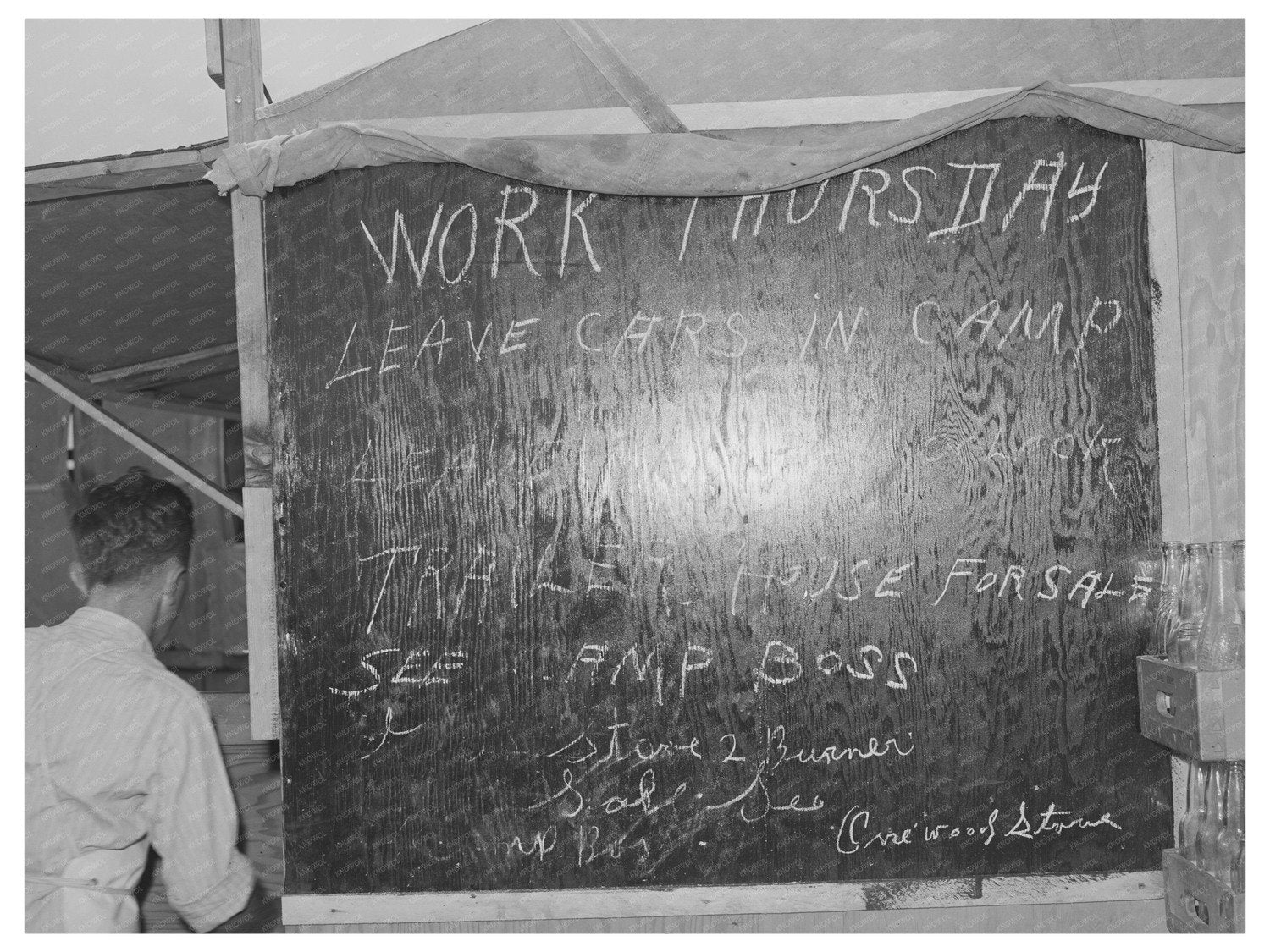 Canyon County Idaho Labor Camp Bulletin Board June 1941