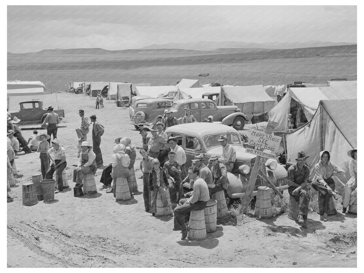 Pea Pickers Camp in Canyon County Idaho June 1941