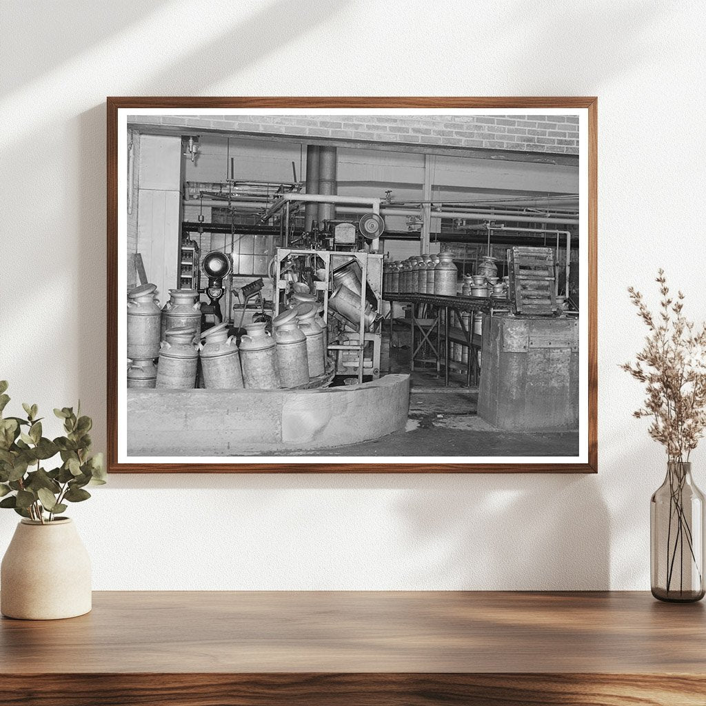 Sterilizing Milk Cans at Dairymens Cooperative Creamery 1941