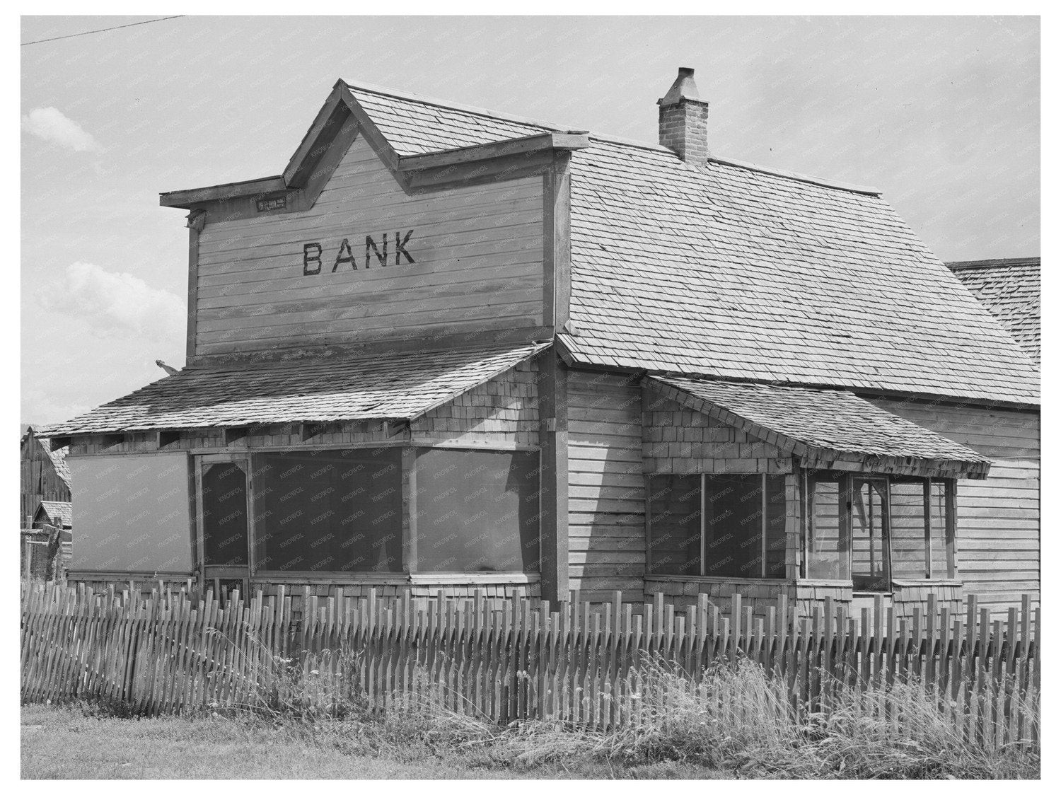 Old Bank Building Residence Cascade Idaho June 1941