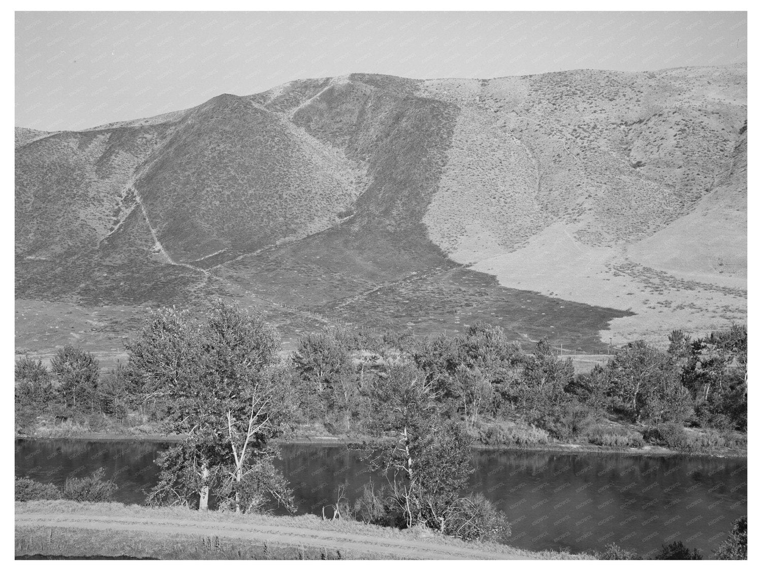 Gem County Idaho Mountain Landscape June 1941