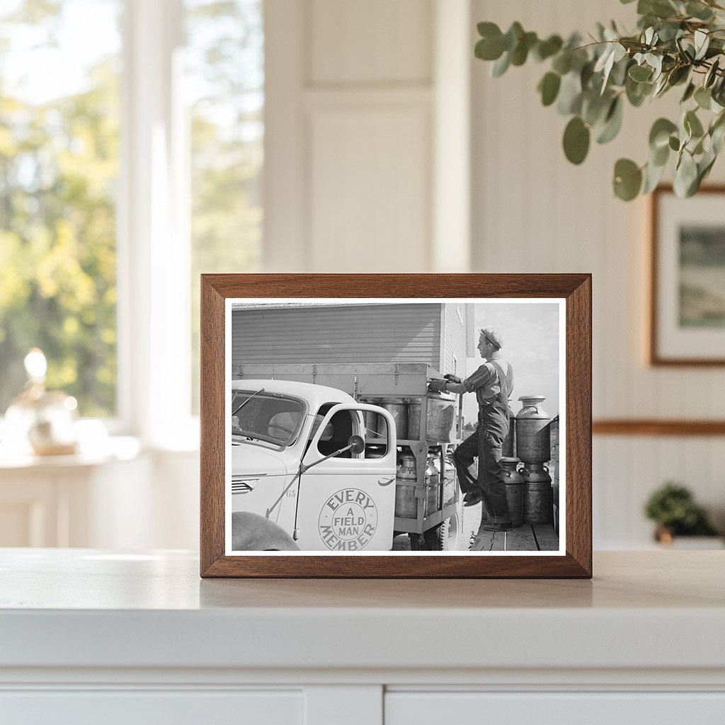 Milk and Cream Cans at Dairymens Cooperative Idaho 1941