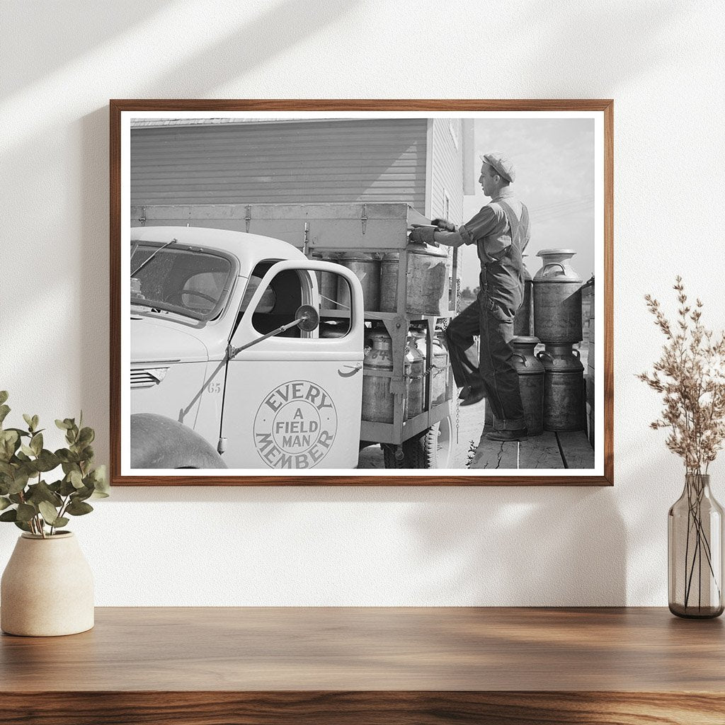 Milk and Cream Cans at Dairymens Cooperative Idaho 1941