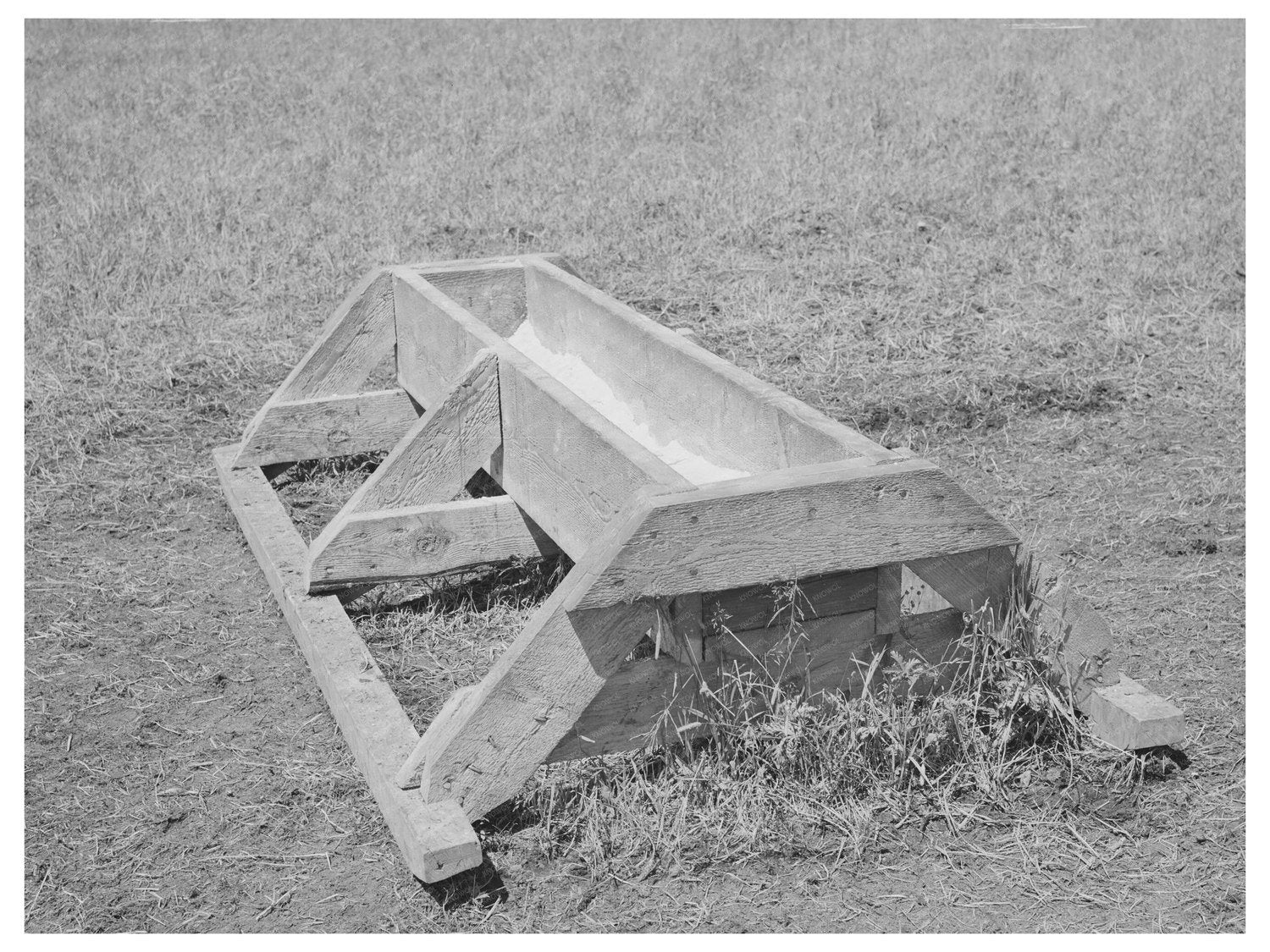 Salt Trough at Cruzen Ranch Idaho June 1941