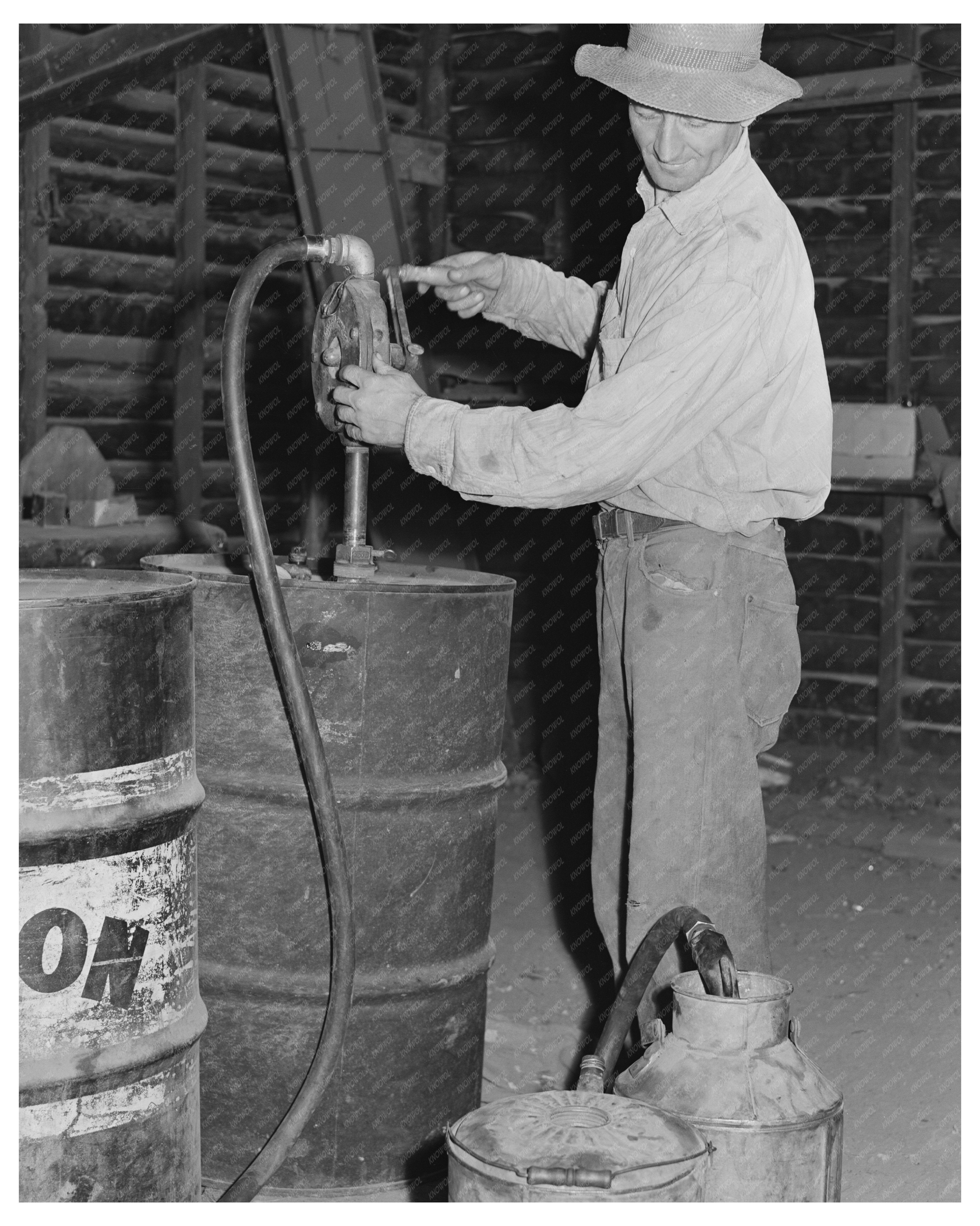 Gasoline Retrieval at Walla Walla Farm July 1941