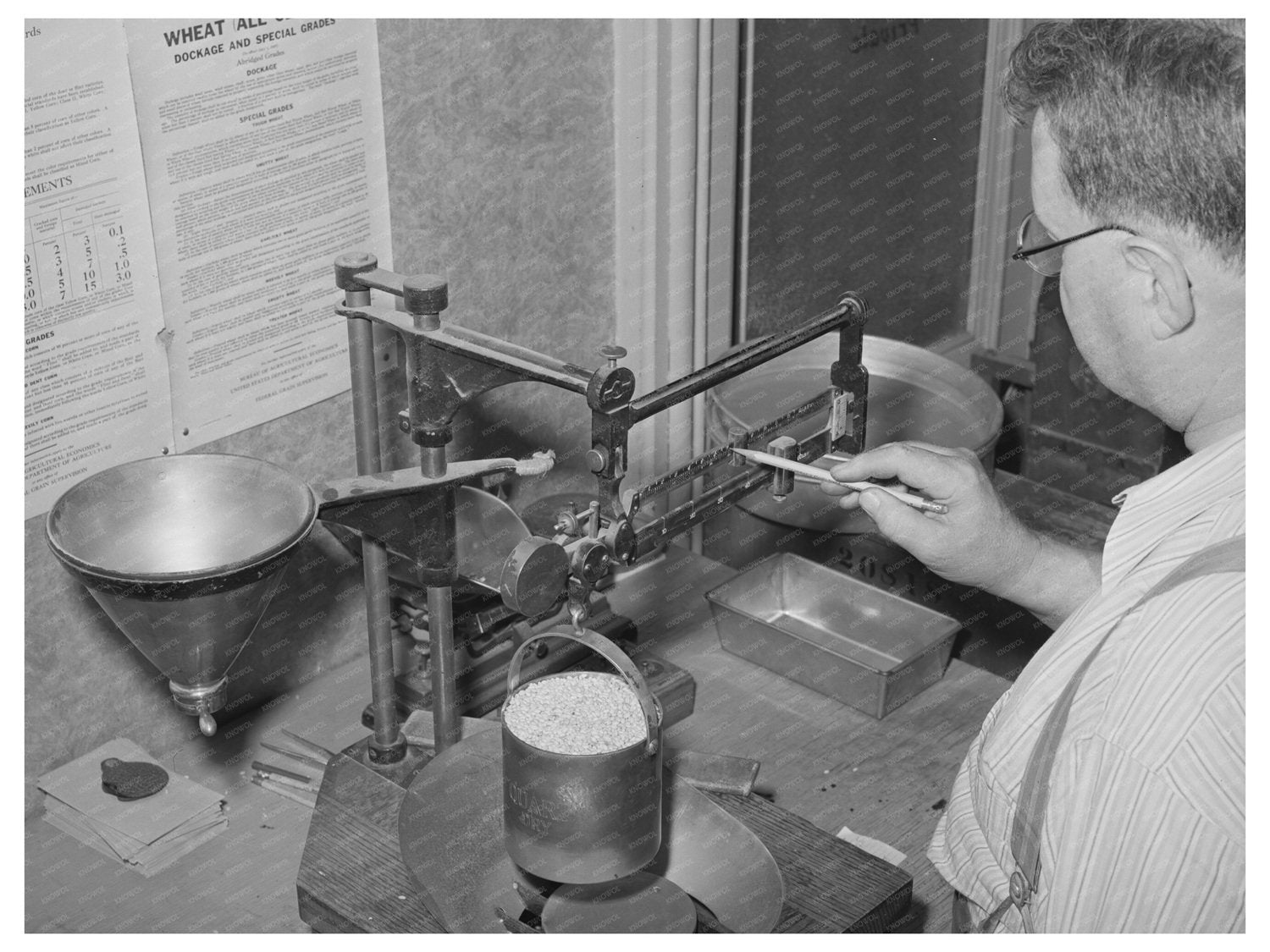 Wheat Weight Inspection Walla Walla Washington July 1941