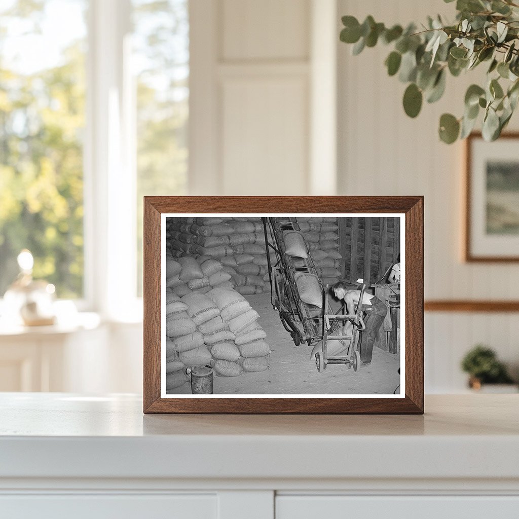 Sacked Wheat Warehouse Touchet Washington July 1941