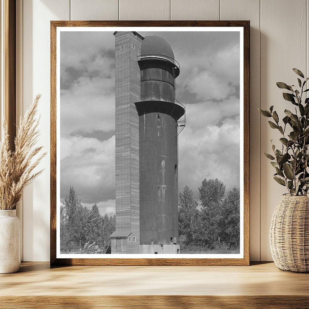 Vintage Grain Elevator Bonners Ferry Idaho 1941